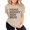 Mama Mommy Mom Bruh Shirts Funny Graphic Tees Cute Letter Print Momma Tshirts Short Sleeve Tops view 3