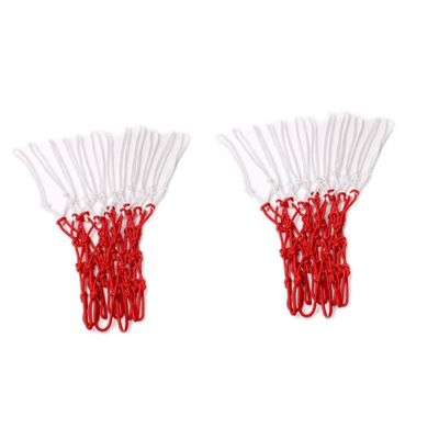 2pcs mini Sling Bag Basketball Rim Outdoor Sports Accessories Basketball Outdoor Basket net mesh net mesh Bag s Woven Basket Individual Two-Color The Chain