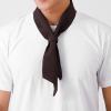MOUMOUTEN Chef Scarf Tie, Square Cotton Kitchen Cooking Chef Neckerchief, Chef Neckerchief, Chef's Scarf Accessories or Ladies and Men(Brown) view 2
