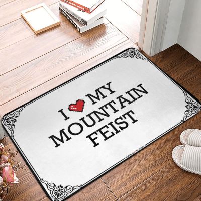 Abipuir Bar Man Cave Decor I Love My Mountain Feist Doormat Indoor Outdoor Rugs Dorm Sweet Dorm Door Mat (Color : Colour, Size : 40X60CM)