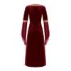 ACSUSS Big Girls Medieval Princess Maxi Dress Renaissance Long Bell Sleeve Vintage Retro Ball Gowns Burgundy A 16 Years view 2