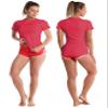 BUBBLELIME 4 Styles Long/Short Sleeve Rashguard for Women UPF 50+ Sun Protection - Basic Short Sleeve_ROSECORAL Medium_BWST002 view 3