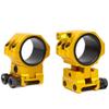 WestHunter Optics Precision Picatinny Scope Rings, 34 mm Tube Adjustable Height Scope Mount with Bubble Level, 30 mm & 25.4 Adapter | Gold view 1