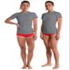BUBBLELIME 4 Styles Long/Short Sleeve Rashguard for Women UPF 50+ Sun Protection - Basic Short Sleeve_Gray X-Small_BWST002 view 2