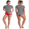 BUBBLELIME 4 Styles Long/Short Sleeve Rashguard for Women UPF 50+ Sun Protection - Basic Short Sleeve_Gray X-Small_BWST002 view 3