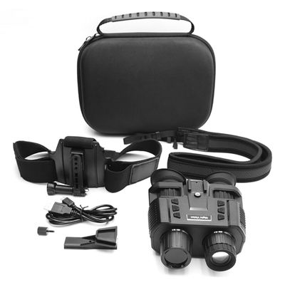 Night vision binoculars portable night vision goggles can see up to 300m in total darkness digital infrared goggles with screen suitable for hunting and surveillance full HD 4K video 32GB Cards
