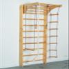 Wooden Sport Swedish Ladder - Wall Stall Bars with Pull Up Bar and Rope attachements - Suitable for Home, School, Gym, Yoga and Pilates Studio (Adjustable Pull Up Bar) view 3
