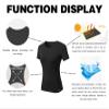 BUBBLELIME 4 Styles Long/Short Sleeve Rashguard for Women UPF 50+ Sun Protection - Basic Short Sleeve_ROSECORAL X-Large_BWST002 view 4