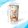 Hyturtle Personalized Fall Fox Maple Leaves Tumbler - Birthday Gifts For Fox Lovers - Fall Autumn Decor Gifts For Farmhouse Thanksgiving - Custom Name 20oz Stainless Steel Tumbler Travel Cup view 4