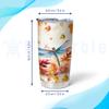 Hyturtle Personalized Fall Dragonfly Maple Leaves Tumbler - Birthday Gifts For Dragonfly Lovers - Fall Autumn Decor Gifts For Thanksgiving - Custom Name 20oz Stainless Steel Tumbler Travel Cup view 4