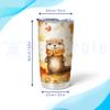 Hyturtle Personalized Fall Otter Maple Leaves Tumbler - Birthday Gifts For Otter Lovers - Fall Autumn Decor Gifts For Farmhouse Thanksgiving - Custom Name 20oz Stainless Steel Tumbler Travel Cup view 4