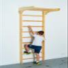 Wooden Wall Stall Bars for Kids and Adults - Swedish ladder with Pull-Up Bar - Sport Ladder Suitable for Home, School, Yoga and Pilates Studio (Fixed Pull Up Bar) view 4