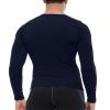 Men's Compression Shirts Long Sleeve Athletic T Shirt Workout Cool Dry Running Tops Gym Undershirts Baselayers 1/2 Pack view 3