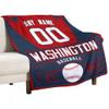 Custom Baseball Throw Blanket Add Name and Number Gifts for Fans Decorative for Bedroom Living Room,50" x 40",60" x 50",80" x 60" view 2