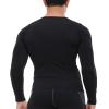Men's Compression Shirts Long Sleeve Athletic T Shirt Workout Cool Dry Running Tops Gym Undershirts Baselayers 1/2 Pack view 3