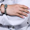 QQLADY Six-Character Mantra Bead Bracelet,Buddhist Transfer Meditation Bracelet, 9 Eyes Tibetan Dzi Beads Bracelets (1PCS,M) view 2