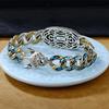 QQLADY Six-Character Mantra Bead Bracelet,Buddhist Transfer Meditation Bracelet, 9 Eyes Tibetan Dzi Beads Bracelets (1PCS,M) view 3