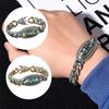 QQLADY Six-Character Mantra Bead Bracelet,Buddhist Transfer Meditation Bracelet, 9 Eyes Tibetan Dzi Beads Bracelets (1PCS,M) view 4