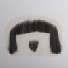 Adytom Mens 100% Human Hair Hand Knotted Lace Invisible Halloween Costume Beard Realistic False Facial Hair Goatee Mustache (Black) view 4
