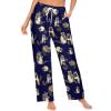 Ysidec Aniamls Raccoon Women Lounge Pants Comfy Pajama Bottom Drawstring Sleepwear Long Pajamas Pants S