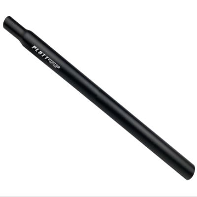 PLATT Bike Seatpost 25.4/27.2/28.2/30.8/31.6 450mm Aluminum Alloy Bicycle Seat Post for BMX MTB Road Bike (Black, 25.4*450mm)