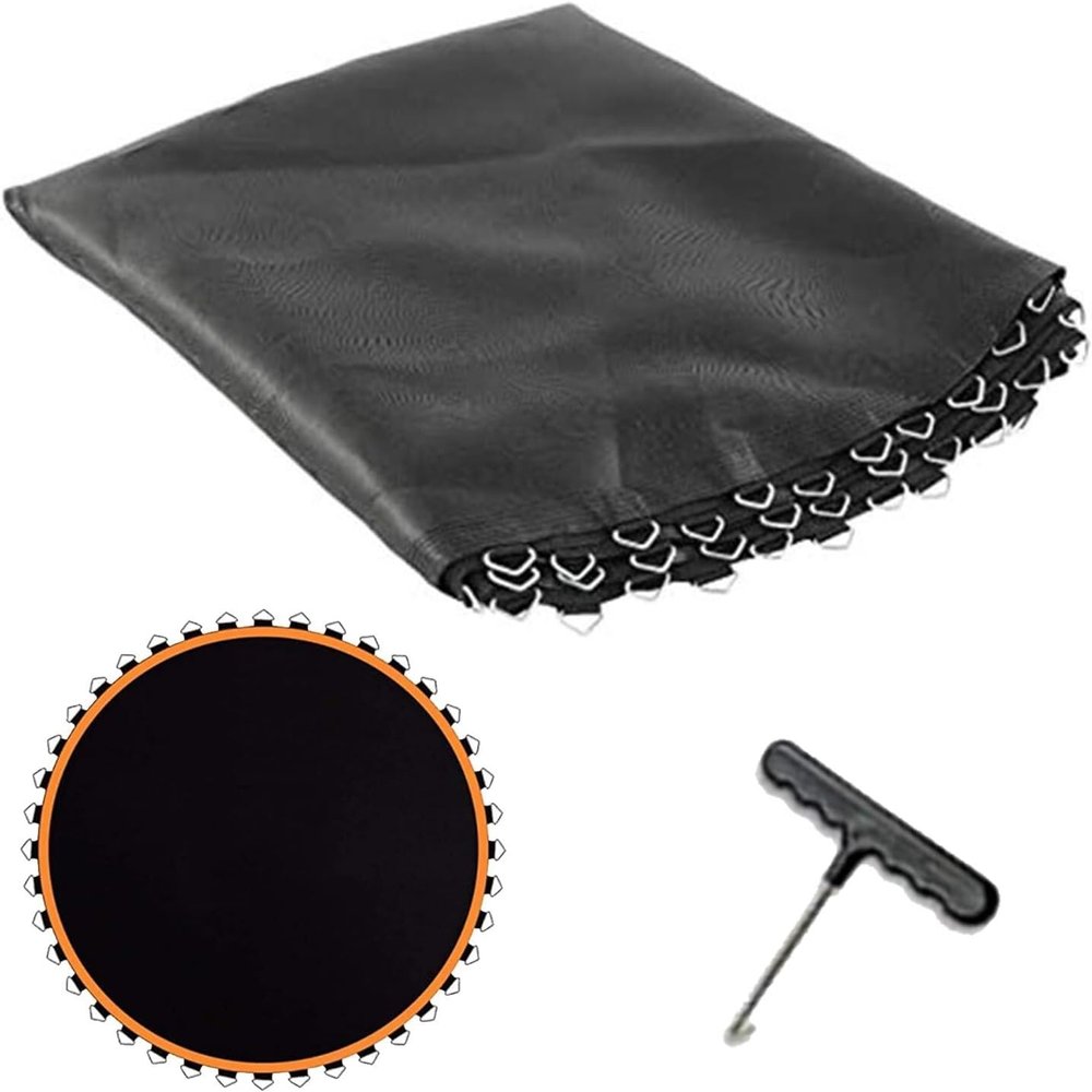 LXUKYG Round Trampoline Replacement Mattress PP Material Outdoor Mesh Trampoline Jumping Mat for Round Trampoline Accessories (Size : 10FT56buckles)