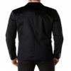chouyatou Men's Solid Velvet Blazer Basic Slim Fit Two Button Prom Party Dinner Blazer Jacket (X-Large, Black) view 3