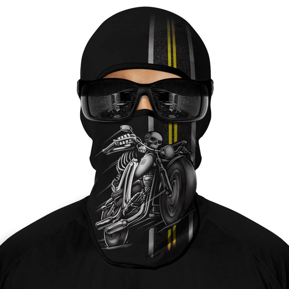 3D Balaclava Ski Mask Motorcycle Full Face Mask Outdoor Headwear Mask Ghosts Skull Mask Men Women for Halloween