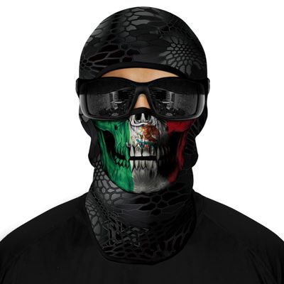 3D Balaclava Ski Mask Motorcycle Full Face Mask Outdoor Headwear Mask Ghosts Skull Mask Men Women for Halloween