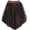 L-276 Brown Skorts for Women Midi Medieval Goth Peplum Pirate Dance Cosplay Mesh Renaissance Peasant Plain Steampunk Skirt Teen Girls 2025 Soft Comfy Clothes RX XXL view 3