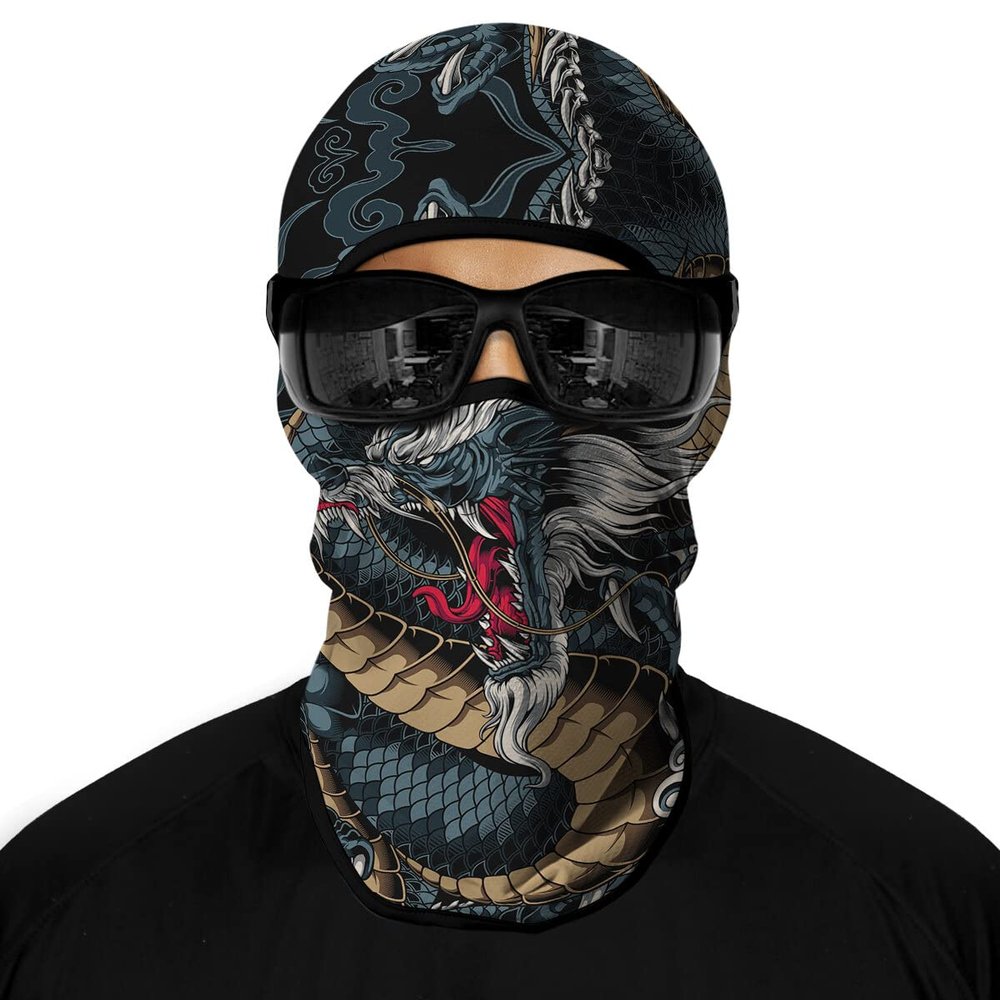 3D Balaclava Ski Mask Motorcycle Full Face Mask Outdoor Headwear Mask Ghosts Skull Mask Men Women for Halloween