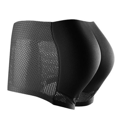 Shapewear Padded Butt Lifter Panties High Waist Trainer for man Tummy Control Body Shaper Hip Enhancer Thigh Underwear(M,black)