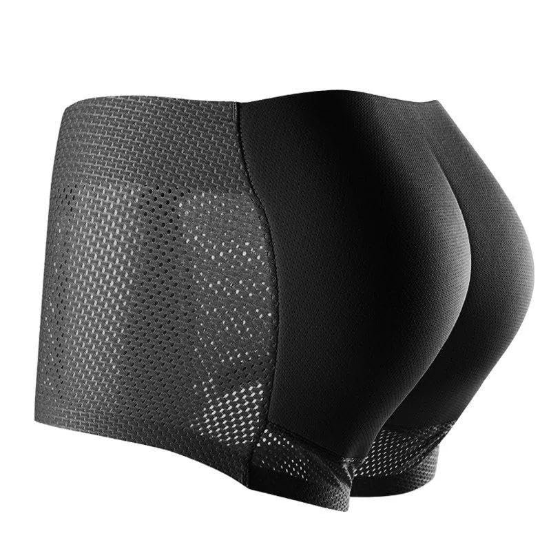 Shapewear Padded Butt Lifter Panties High Waist Trainer for man Tummy Control Body Shaper Hip Enhancer Thigh Underwear(M,black)