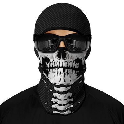 3D Balaclava Ski Mask Motorcycle Full Face Mask Outdoor Headwear Mask Ghosts Skull Mask Men Women for Halloween