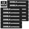 12 Pack Miaozhun 300 BLK Supersonic Magazine Marking Bands .300 Blackout Supersonic Magazine Ammo Caliber Identification Bands (Black-White) view 1