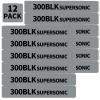 12 Pack Miaozhun 300 BLK Supersonic Magazine Marking Bands .300 Blackout Supersonic Magazine Ammo Caliber Identification Bands (Gray-Black) view 1