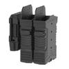 360 Degrees Adjustable Rotation Double AR15 Mag Pouch 5.56mm Magazine Holder for M16/M4 Double Magazine Pouch Dual Stack Mag Holster for Belt 1.5" to 2" Outside Waistband Belt Carry view 1