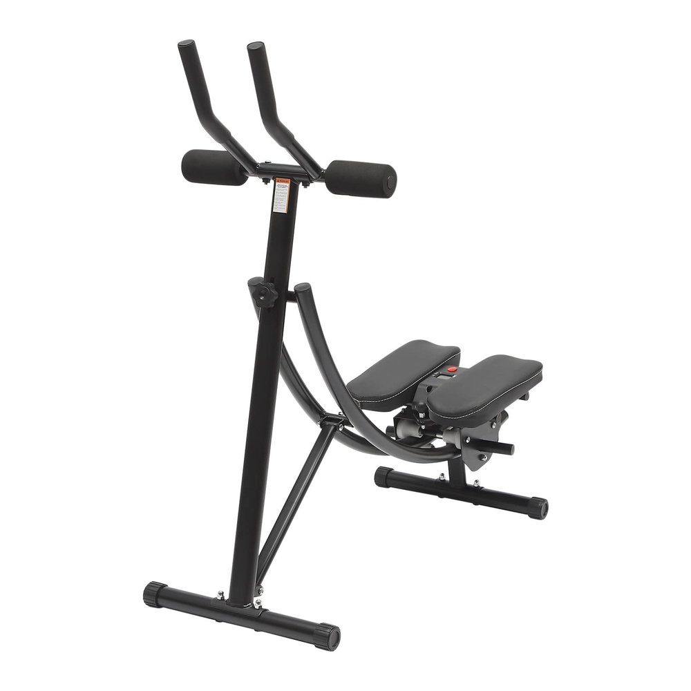 120-Degree Arc-Shaped Core & Abdominal Trainers,330Lbs Load Ab Trainer with Silent Rollers & LED Display,Three-Level Adjustable Steel Fitness Abdominal Machine for Home,Companies,Gyms