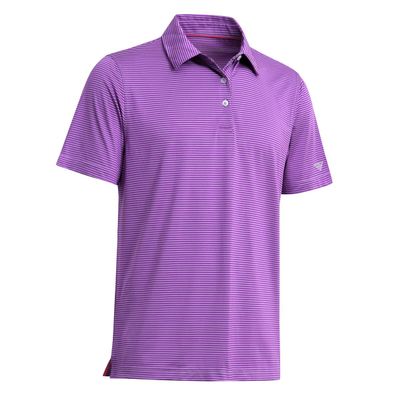 Boys Polo Shirts Short Sleeve Striped Performance Moisture Wicking Dry Fit Golf Shirts for Boys Youth Kids