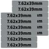 12 Pack Miaozhun 7.62x39mm Magazine Marking Bands 7.62 Magazine Caliber Identification (Gray-Black) view 1