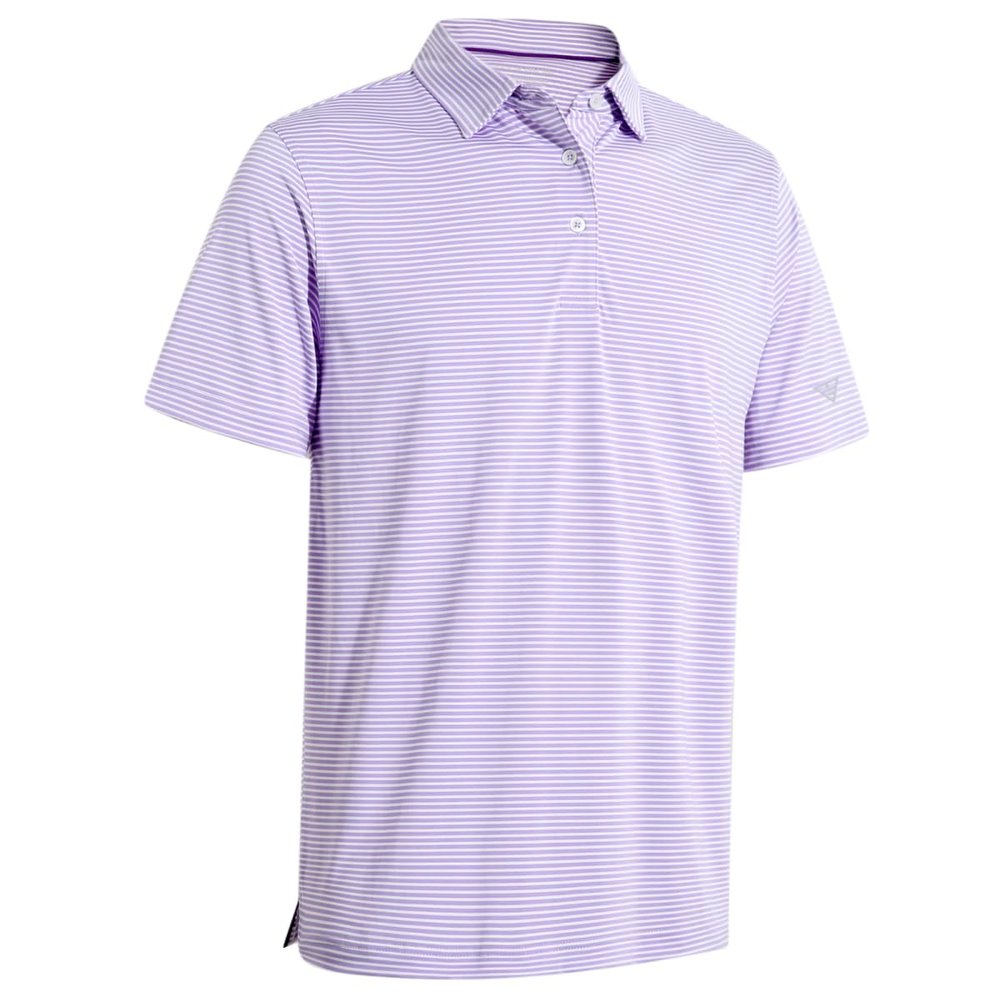 Boys Polo Shirts Short Sleeve Striped Performance Moisture Wicking Dry Fit Golf Shirts for Boys Youth Kids