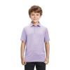 Boys Polo Shirts Short Sleeve Striped Performance Moisture Wicking Dry Fit Golf Shirts for Boys Youth Kids view 2