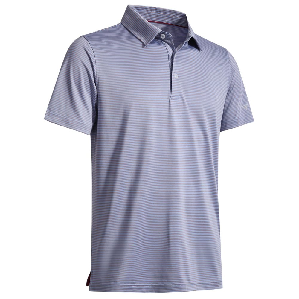 Boys Polo Shirts Short Sleeve Striped Performance Moisture Wicking Dry Fit Golf Shirts for Boys Youth Kids