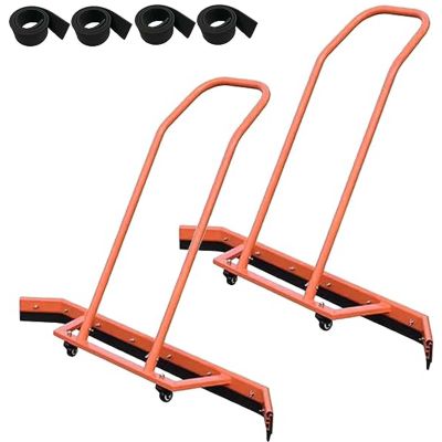 Gruytoie 2 Pcs Professional Floor Squeegee Water Remover for Tennis/Basketball Courts, Outdoor Hard Floor Quick Drying Equipment, with Wheels & Replacement Rain Shuttle (A)