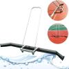 Gruytoie Tennis Court Squeegee, Tennis Court Water Pusher Floor Rain Shuttle Broom Stainless Steel Professional Squeegees Rain Sweep Heavy Duty Water Remover for Courts view 4