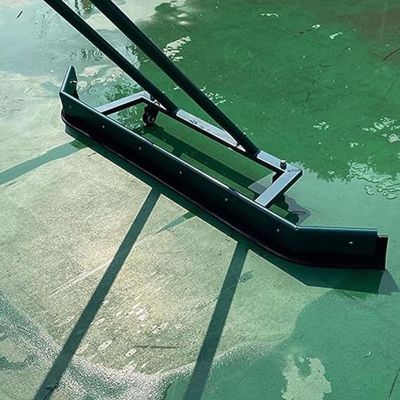Gruytoie Tennis Court Squeegee Hard Floor Water Remover, Professional Aluminum Rainwater Sweeper, 2 EVA Foam Blades Included, Parking Lots/Basketball Courts