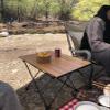 iClimb 1 Folding Table and 1 Low Folding Chair Bundle, Ultralight Compact for Adults Outdoor Backpacking Camping Hiking Beach Concert Motorcycling view 4