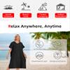 Abahub Surf Poncho Men & Women Towel Poncho Adult with Hood, Thick Quick Dry Changing Poncho Towel, Microfiber Wearable Cover Up for Surfing Beach Swim - Absorbent Changing Towel L (Black) view 3
