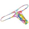 OROCOJUCO Men's Mini Bikini T-back Underwear Slim Cut Pouch Swim G-string Minimal Coverage Tangas Hipster String Thong Yellow Oil Painting M view 2