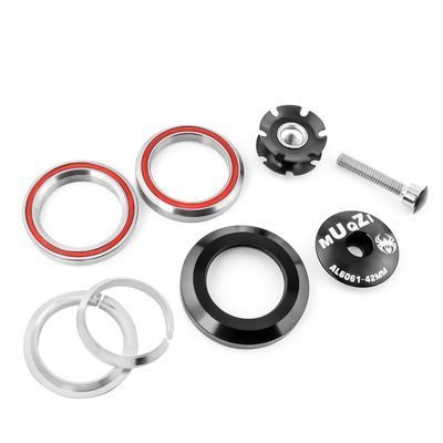 BBxunsless Mountain Bike Semi-Hidden Perrin Bowl Set Bicycle 42MM Straight Tube Fork Bowl Set Bicycle Tap Bearing Parts